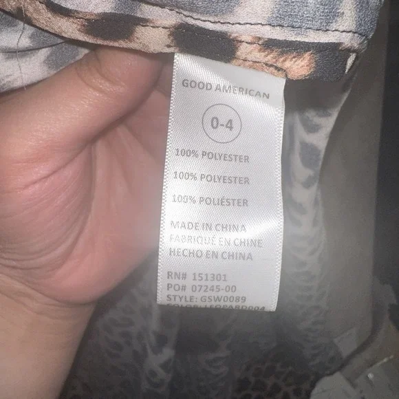 Good American Womens NEW Goddess Tie Waist Robe in Leopard Swim Spring MSRP $139